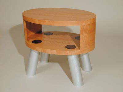Satellite end table