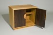 BOB nightstand with doors open