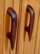 Credenza door handle detail