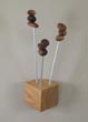 Seedling coat hanger with queen anne cherry base