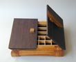 Temple jewelry box with one door open