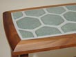 Tortoise end table tile detail